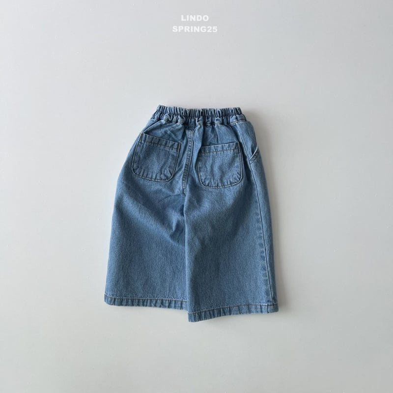 Lindo - Korean Children Fashion - #kidzfashiontrend - Falling Denim Pants - 4