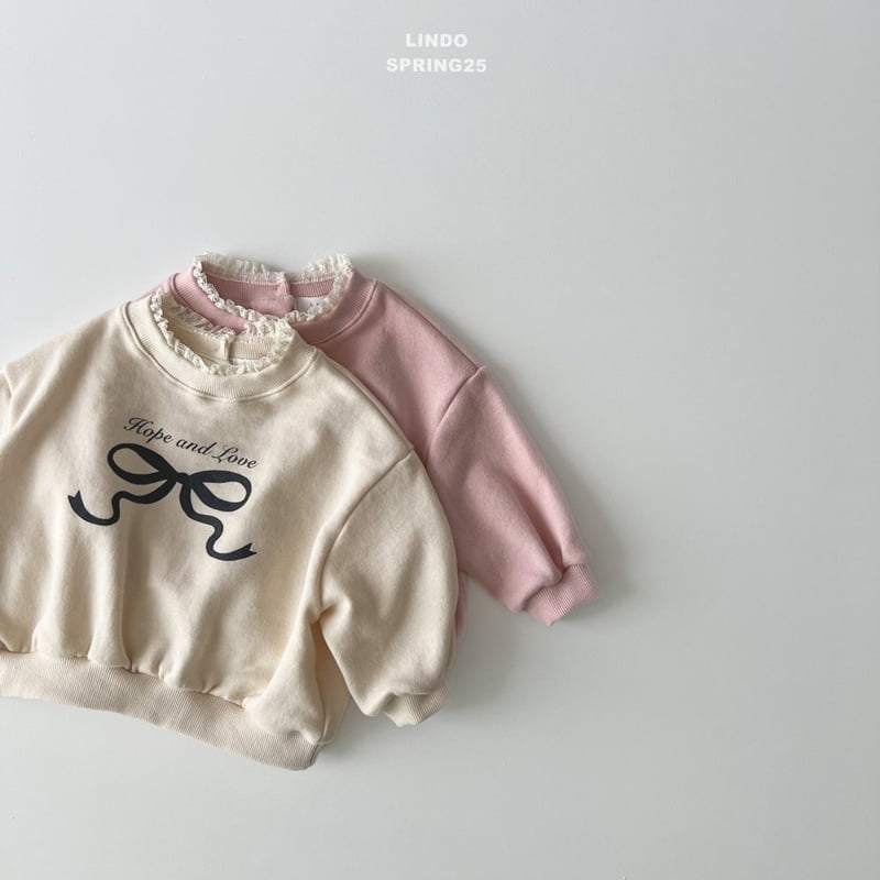 Lindo - Korean Children Fashion - #Kfashion4kids - Love Ribbon Sweatshirts - 2