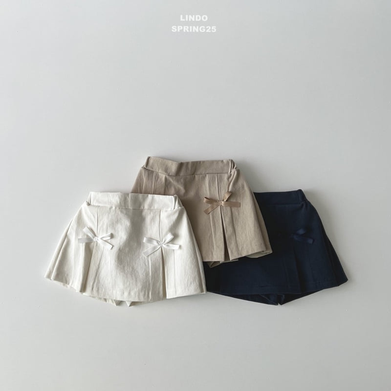 Lindo - Korean Children Fashion - #Kfashion4kids - Line Ribbon Skirt Pants