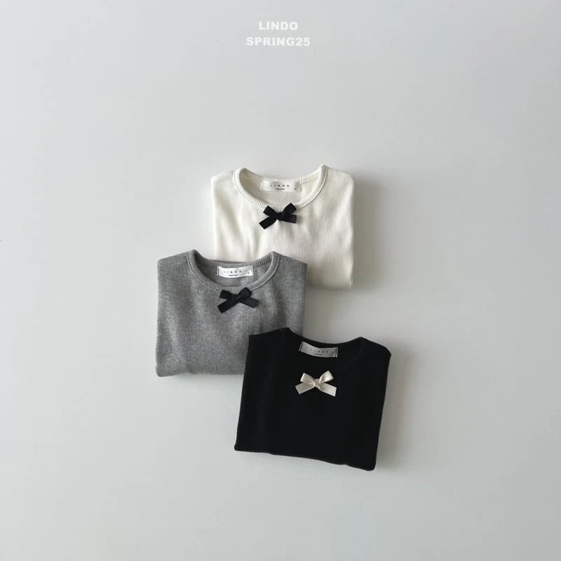 Lindo - Korean Children Fashion - #Kfashion4kids - L Ribbon Tee - 10