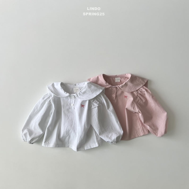 Lindo - Korean Children Fashion - #childofig - Embroidered Ribbon Blouse - 5