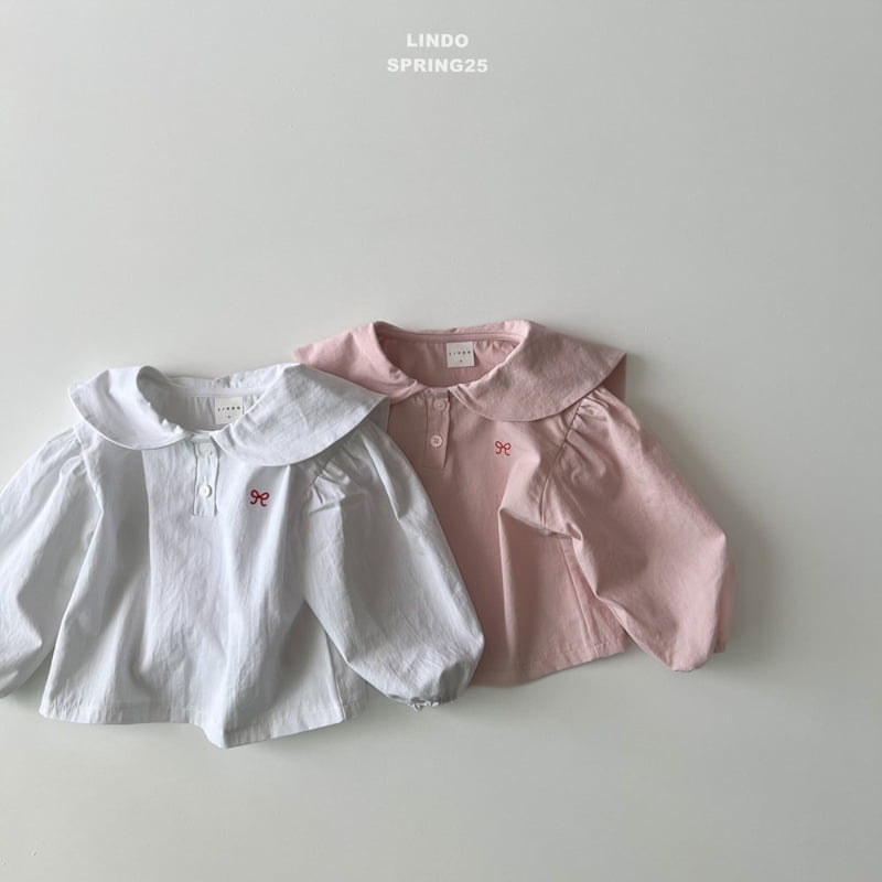Lindo - Korean Children Fashion - #childofig - Embroidered Ribbon Blouse - 6