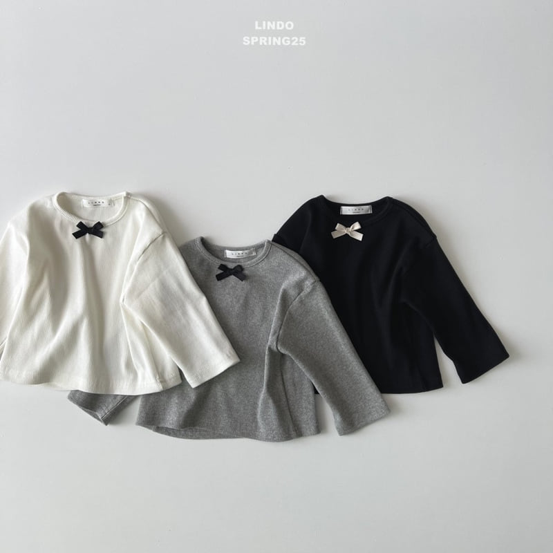 Lindo - Korean Children Fashion - #childofig - L Ribbon Tee - 2