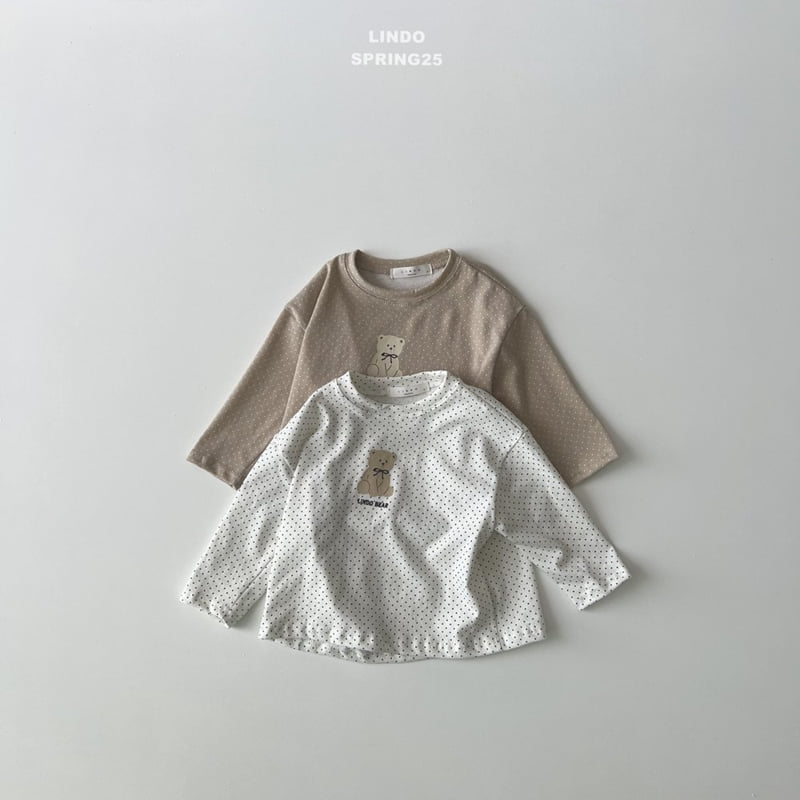 Lindo - Korean Children Fashion - #childofig - Dot Bear Tee