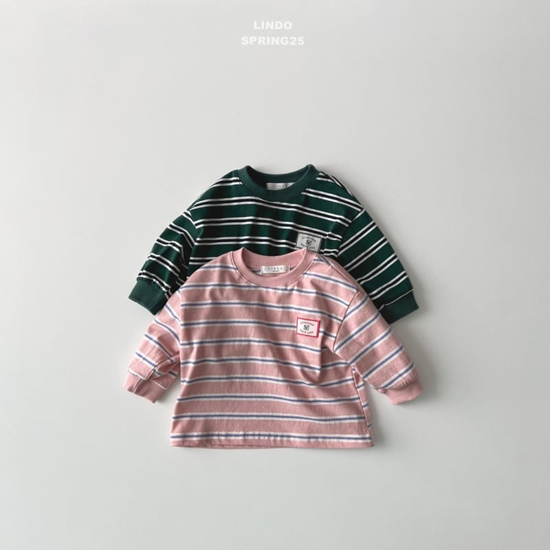 Lindo - Korean Children Fashion - #childofig - Aron Stripe Patch Tee - 6