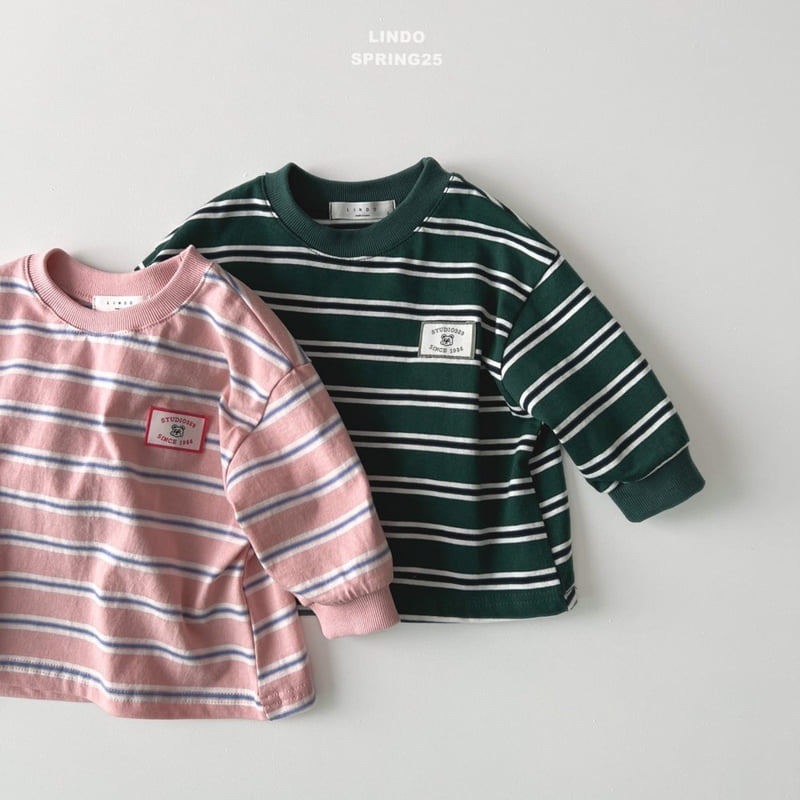 Lindo - Korean Children Fashion - #childofig - Aron Stripe Patch Tee - 7