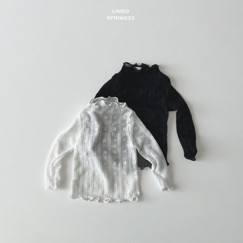 Lindo - Korean Children Fashion - #prettylittlegirls - Lace Wave Tee - 4