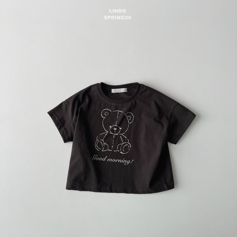 Lindo - Korean Children Fashion - #childofig - Morning Bear Short Sleeve Tee - 5