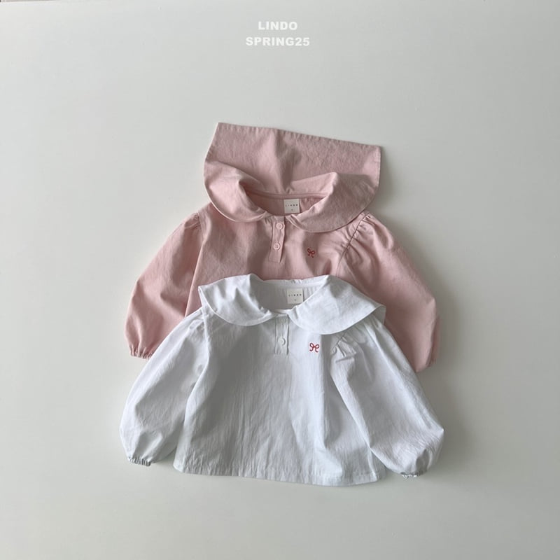 Lindo - Korean Children Fashion - #childrensboutique - Embroidered Ribbon Blouse - 7