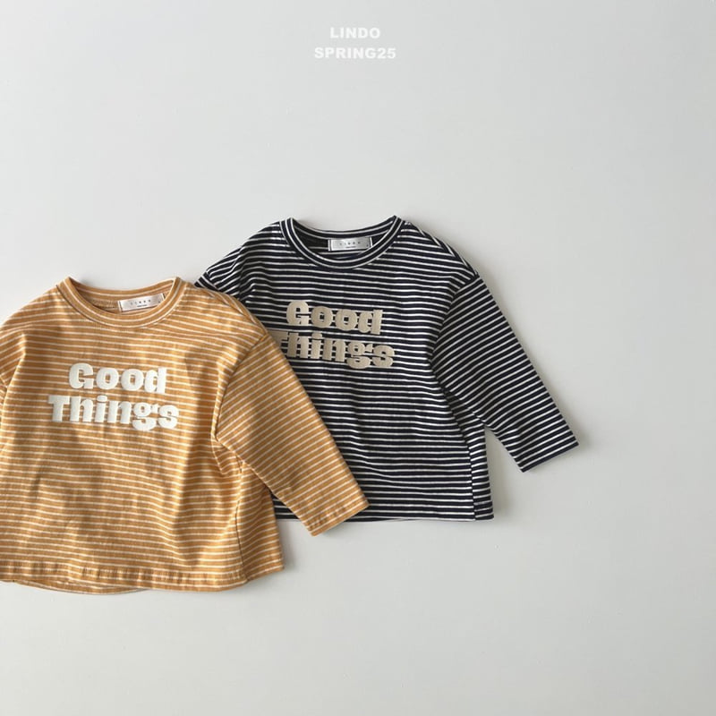 Lindo - Korean Children Fashion - #childrensboutique - Things Stripe Tee - 5