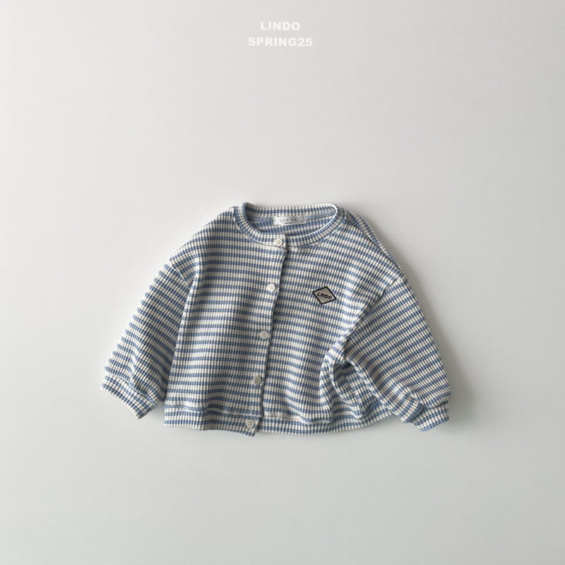 Lindo - Korean Children Fashion - #designkidswear - Candy Waffle Stripe Cardigan - 4