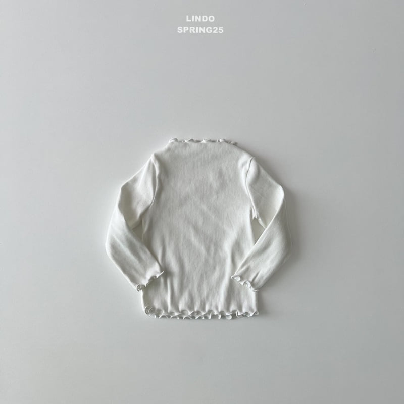Lindo - Korean Children Fashion - #discoveringself - Ribbed Wave Tee - 3
