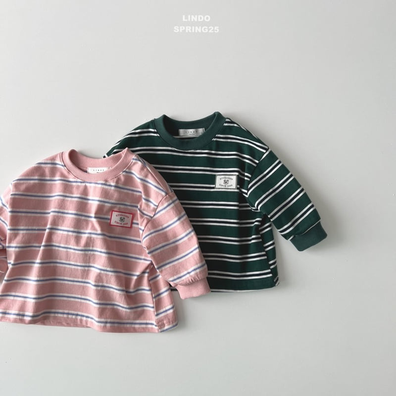 Lindo - Korean Children Fashion - #discoveringself - Aron Stripe Patch Tee - 10