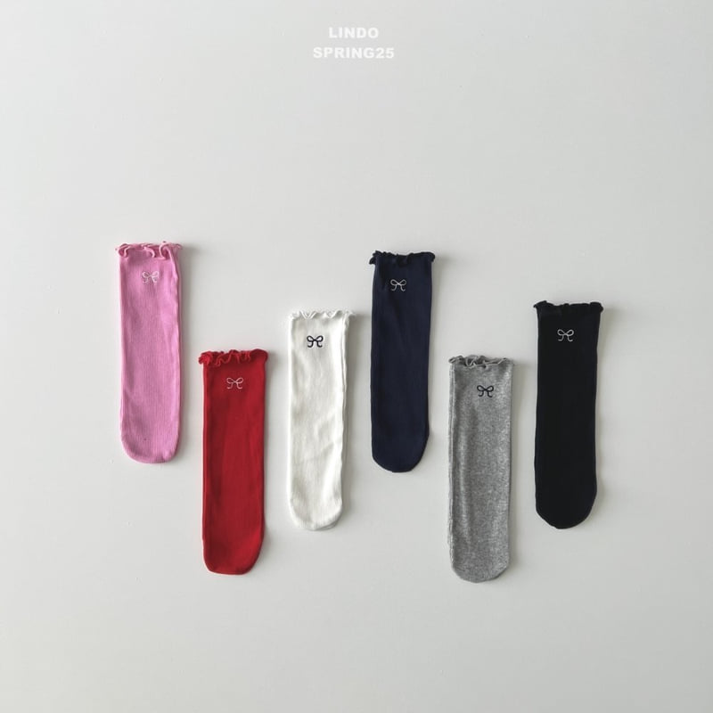 Lindo - Korean Children Fashion - #fashionkids - Small Ribbon Socks - 9