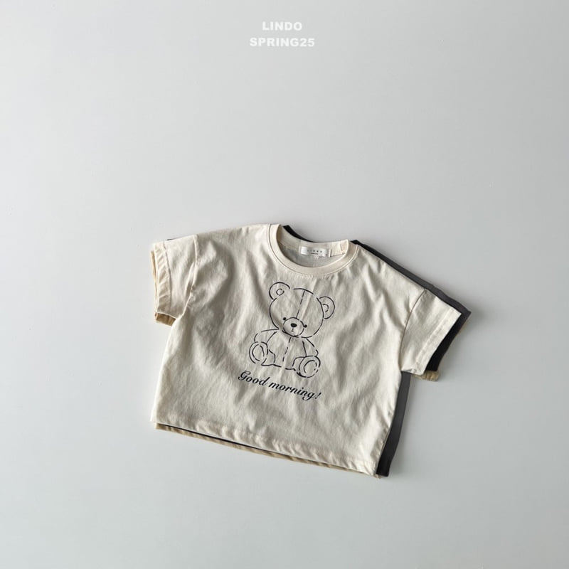 Lindo - Korean Children Fashion - #fashionkids - Morning Bear Short Sleeve Tee - 9