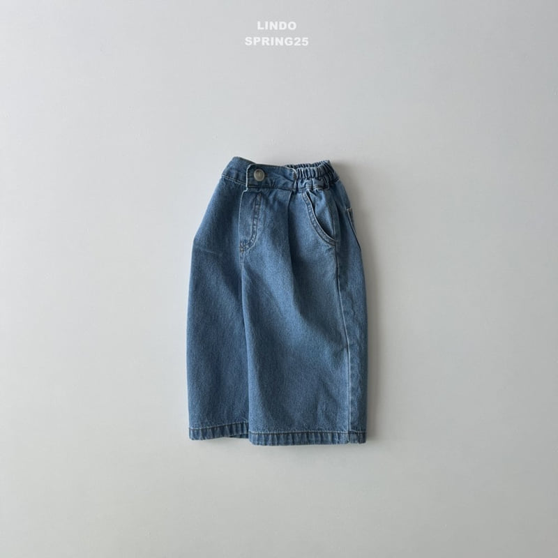Lindo - Korean Children Fashion - #kidsshorts - Falling Denim Pants