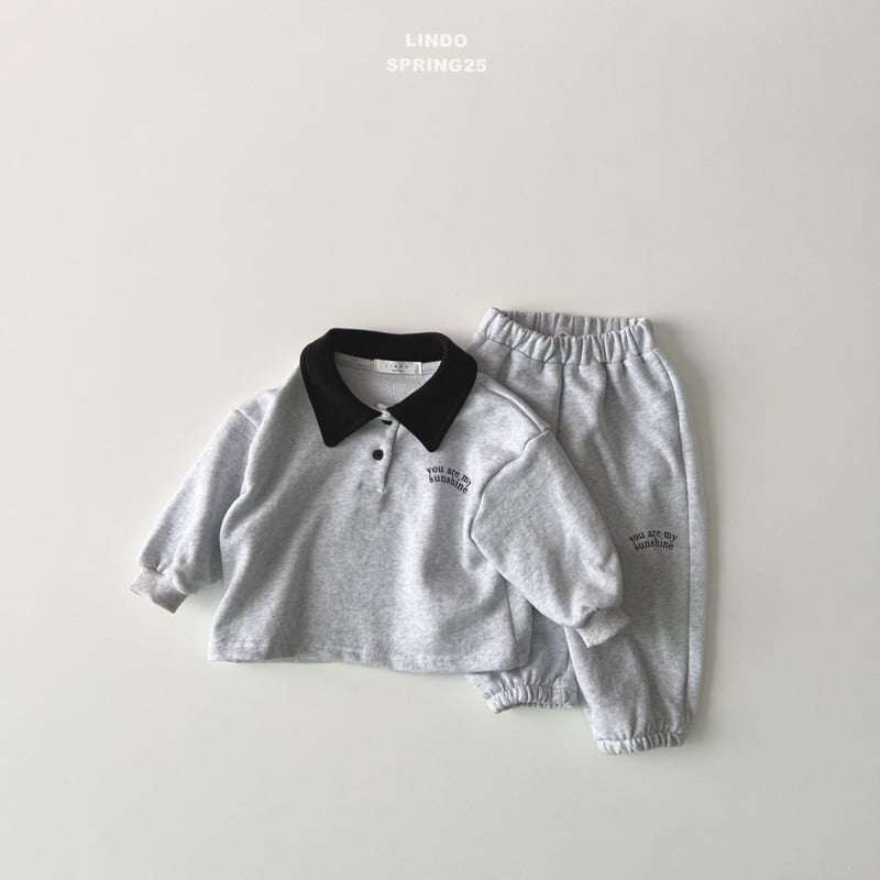 Lindo - Korean Children Fashion - #kidsshorts - Sunshine Collar Set - 3