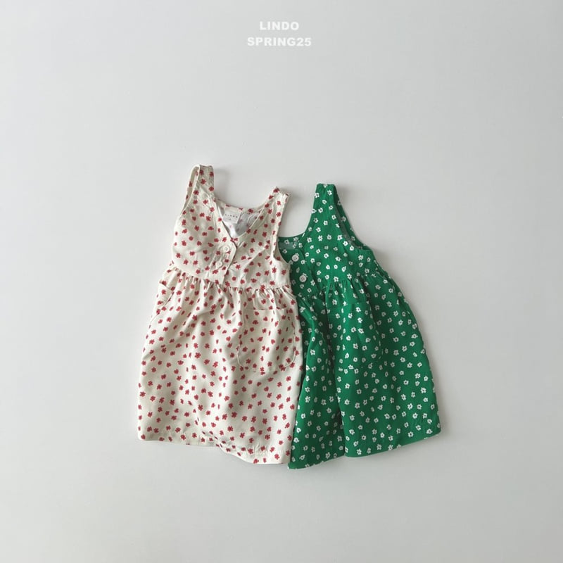 Lindo - Korean Children Fashion - #kidsshorts - V Flower One-piece