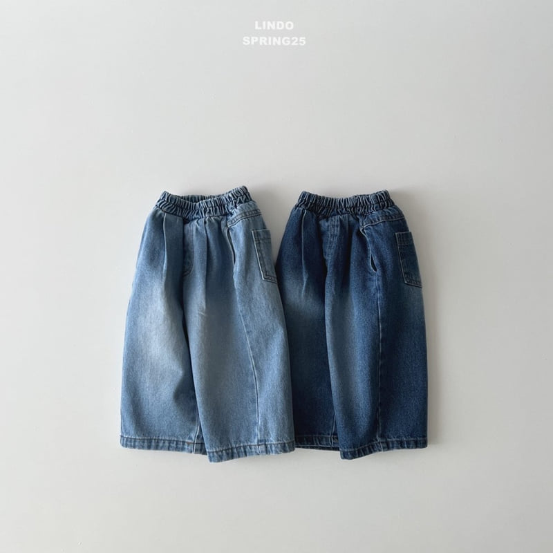Lindo - Korean Children Fashion - #kidsshorts - Brush Denim Pants - 2