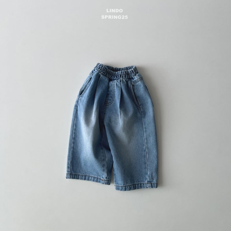 Lindo - Korean Children Fashion - #kidsstore - Brush Denim Pants - 3