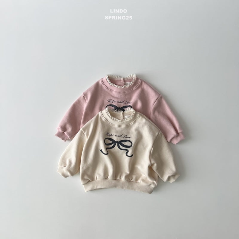 Lindo - Korean Children Fashion - #kidzfashiontrend - Love Ribbon Sweatshirts