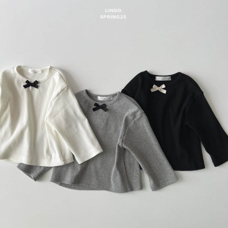 Lindo - Korean Children Fashion - #kidzfashiontrend - L Ribbon Tee - 9