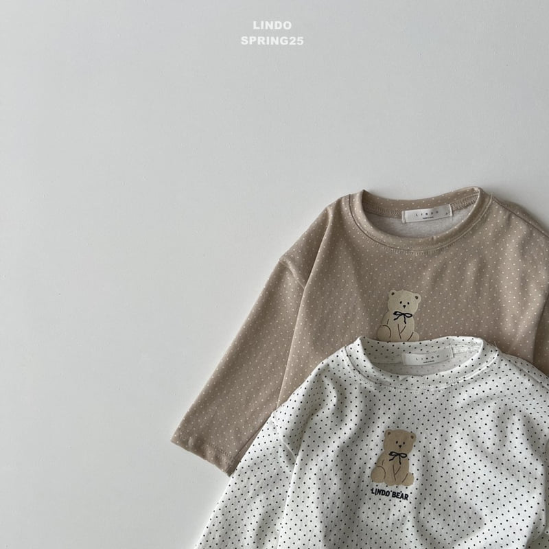Lindo - Korean Children Fashion - #kidzfashiontrend - Dot Bear Tee - 8