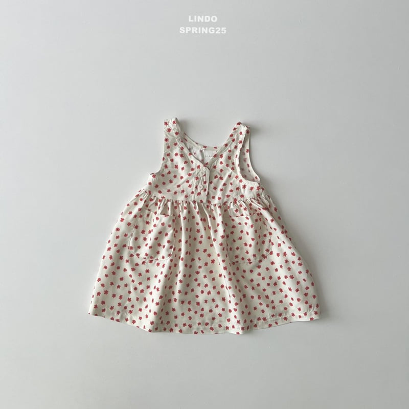 Lindo - Korean Children Fashion - #kidzfashiontrend - V Flower One-piece - 3
