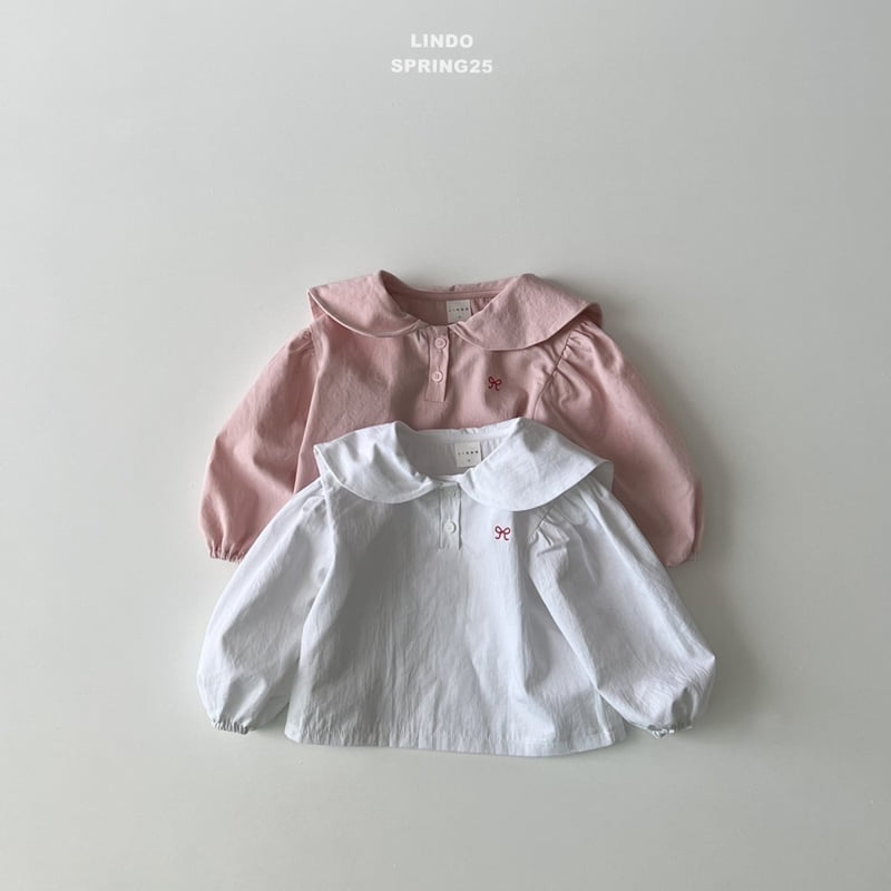 Lindo - Korean Children Fashion - #littlefashionista - Embroidered Ribbon Blouse