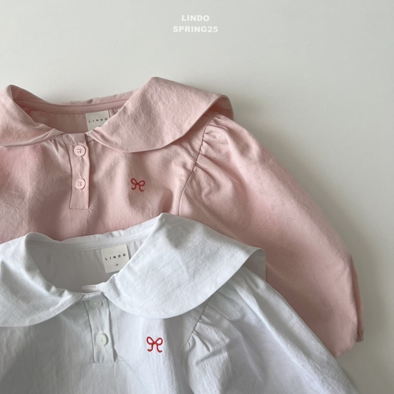 Lindo - Korean Children Fashion - #magicofchildhood - Embroidered Ribbon Blouse - 2