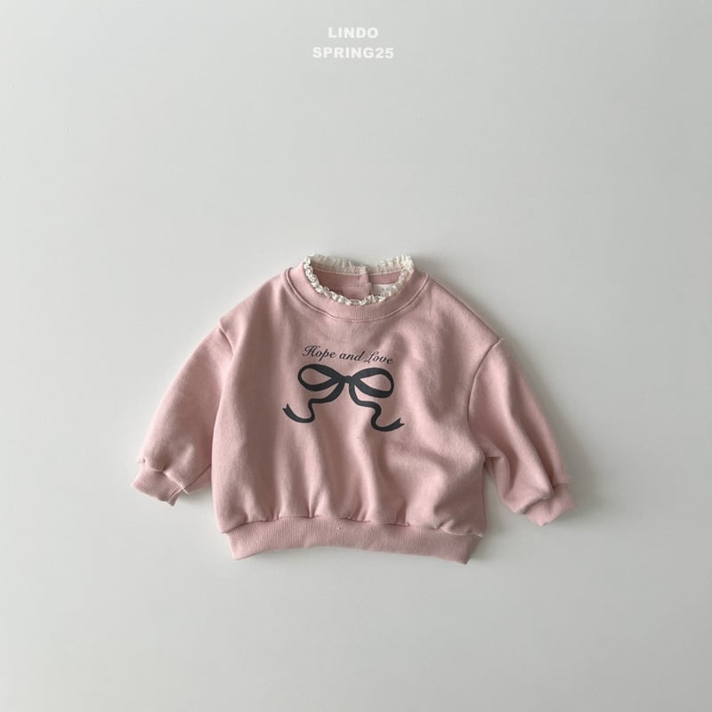 Lindo - Korean Children Fashion - #littlefashionista - Love Ribbon Sweatshirts - 4