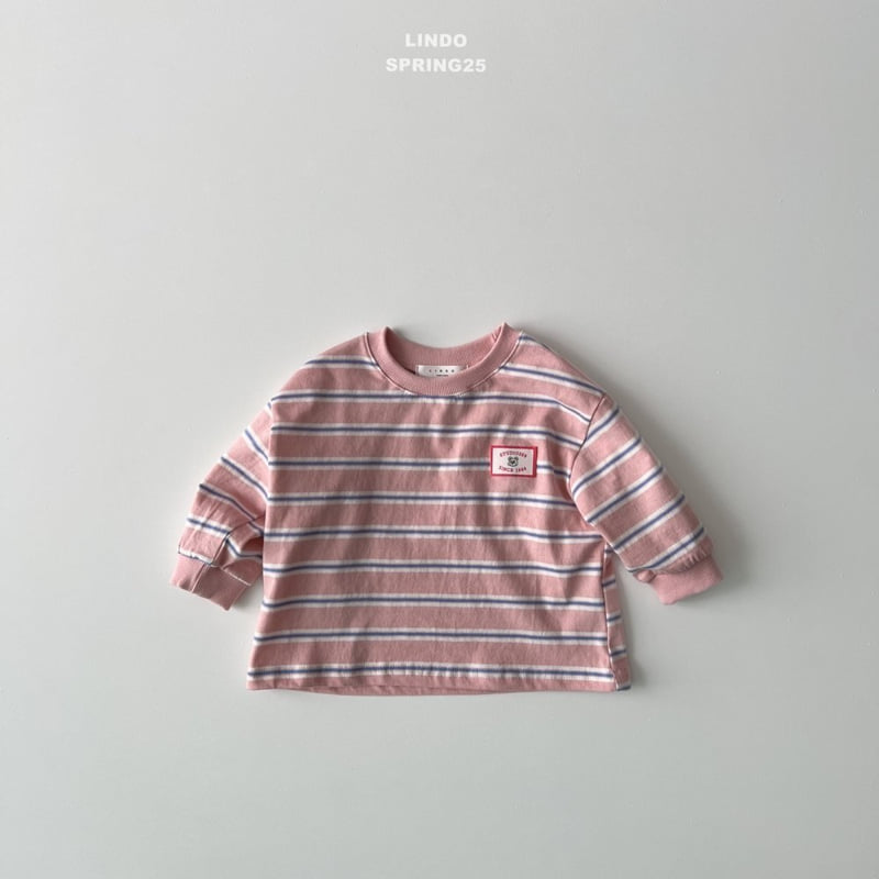 Lindo - Korean Children Fashion - #magicofchildhood - Aron Stripe Patch Tee - 3