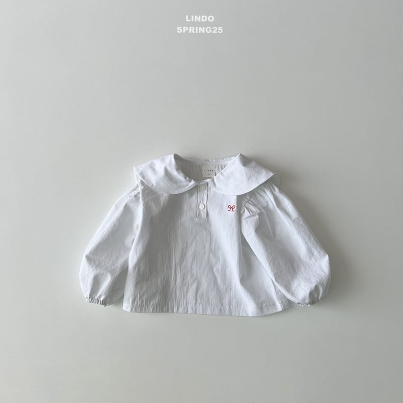 Lindo - Korean Children Fashion - #minifashionista - Embroidered Ribbon Blouse - 3