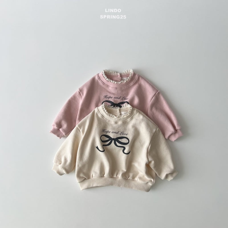 Lindo - Korean Children Fashion - #minifashionista - Love Ribbon Sweatshirts - 5