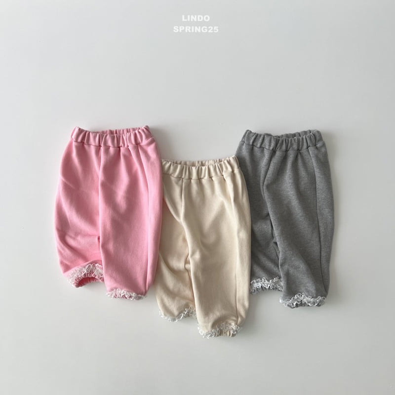 Lindo - Korean Children Fashion - #prettylittlegirls - Macaron Lace Jogger Pants