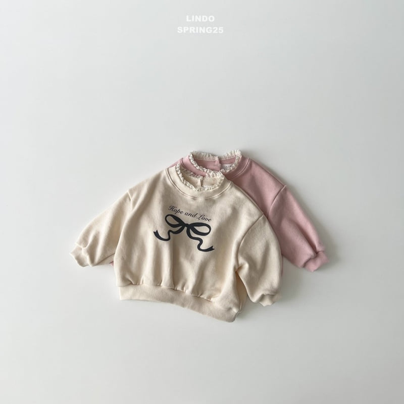Lindo - Korean Children Fashion - #prettylittlegirls - Love Ribbon Sweatshirts - 6