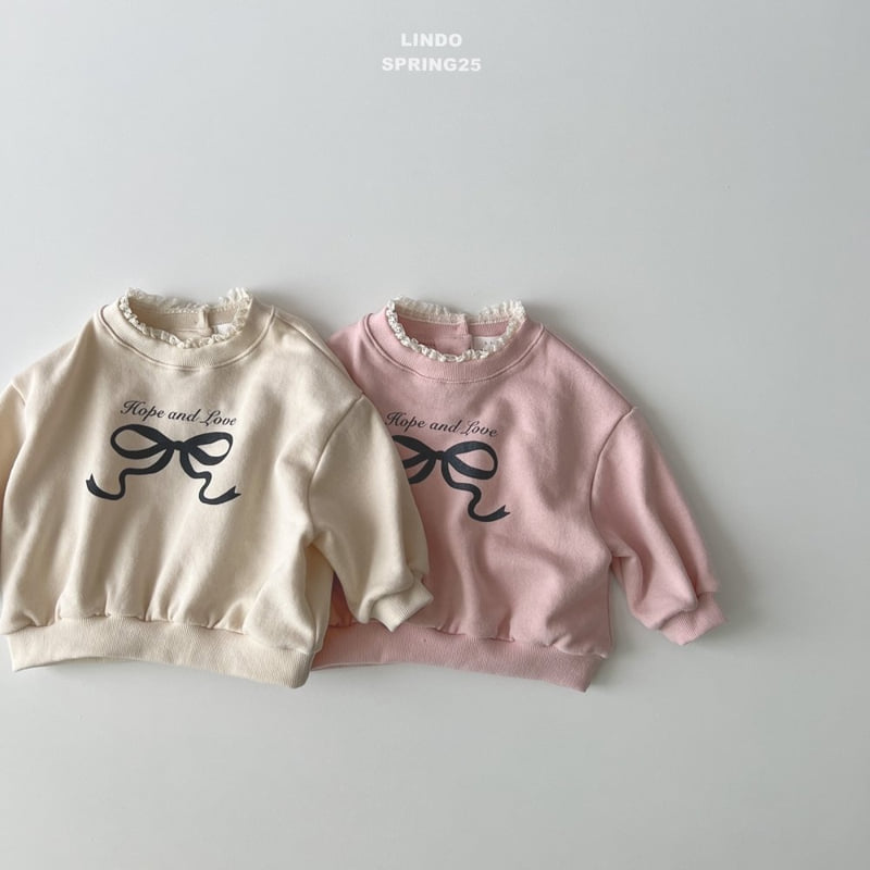 Lindo - Korean Children Fashion - #stylishchildhood - Love Ribbon Sweatshirts - 9