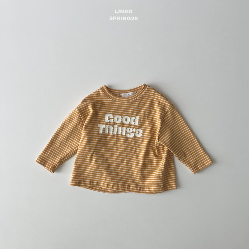 Lindo - Korean Children Fashion - #stylishchildhood - Things Stripe Tee - 3