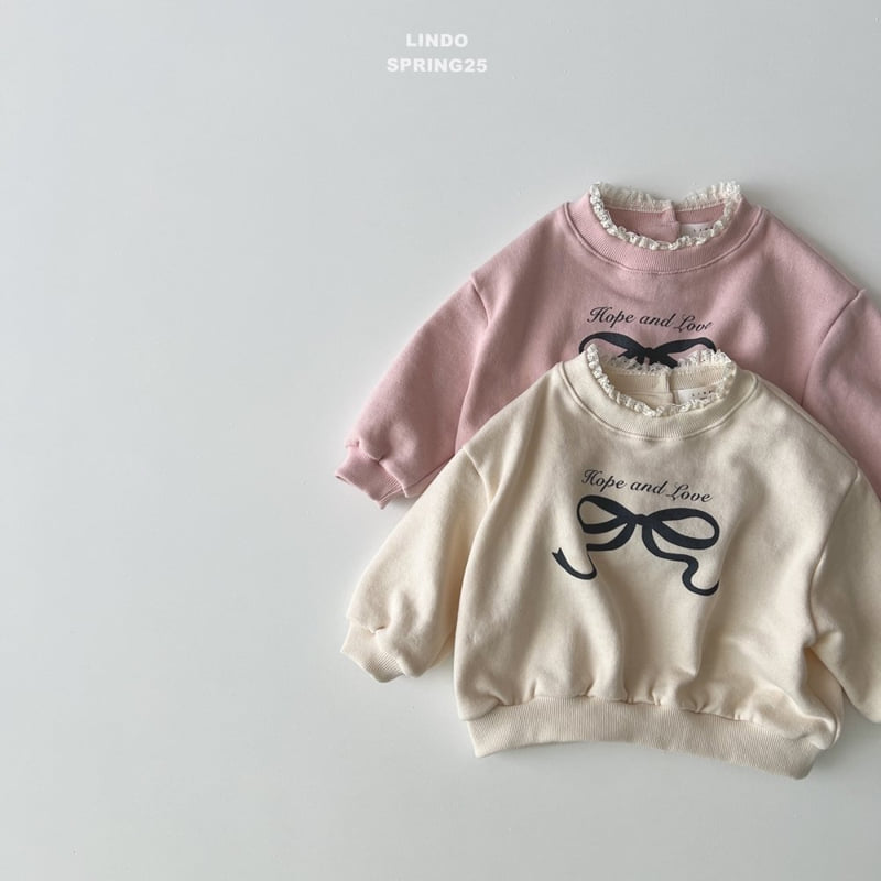 Lindo - Korean Children Fashion - #todddlerfashion - Love Ribbon Sweatshirts - 7