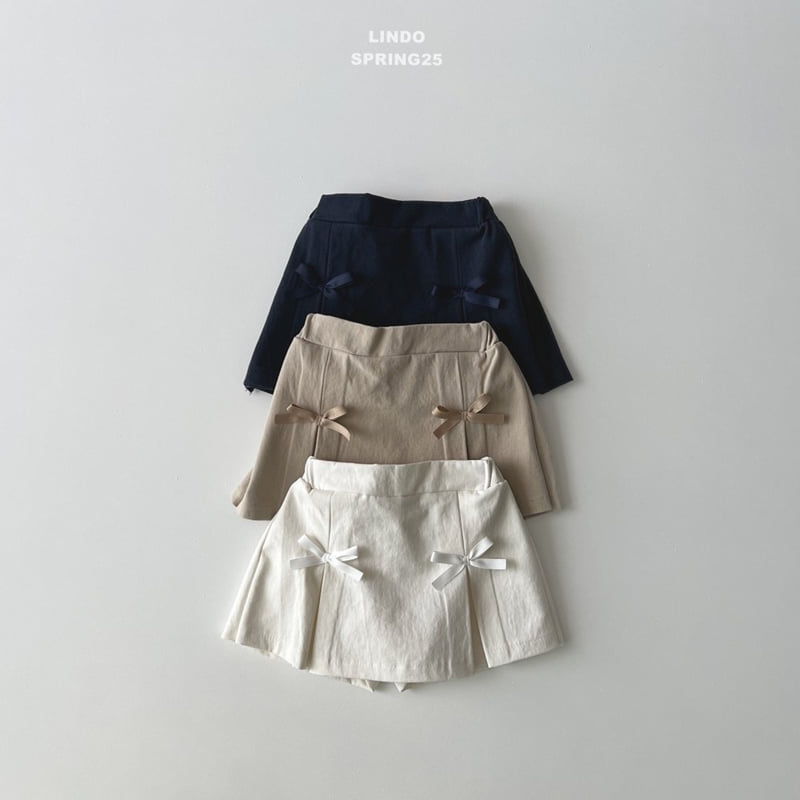 Lindo - Korean Children Fashion - #todddlerfashion - Line Ribbon Skirt Pants - 6