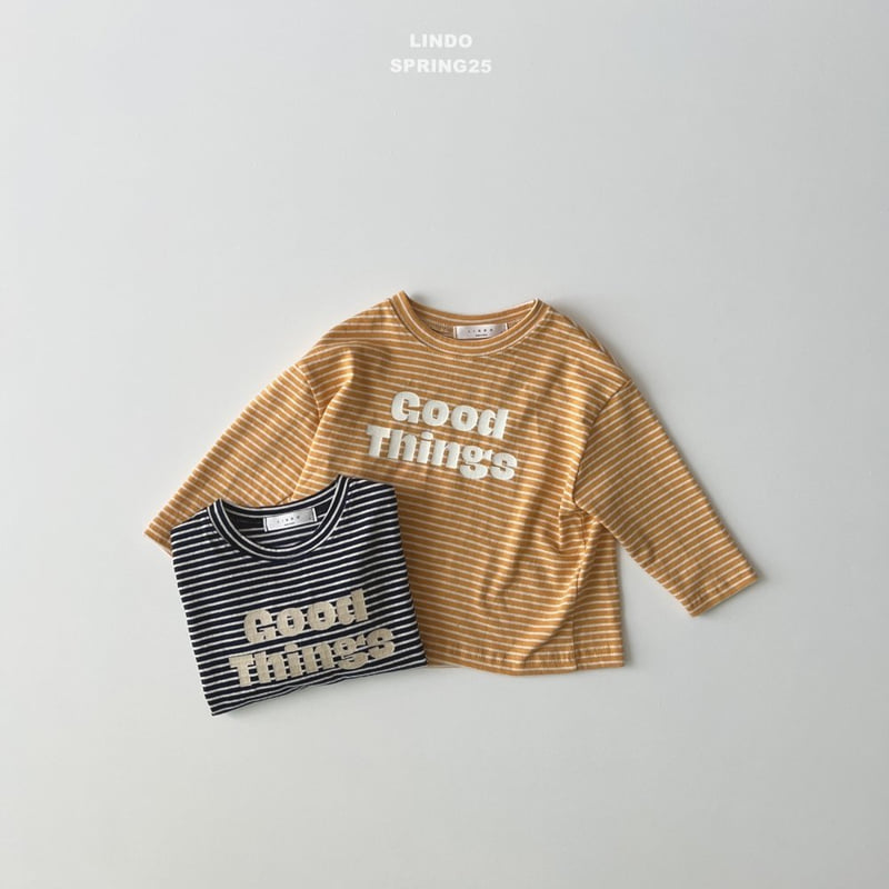 Lindo - Korean Children Fashion - #todddlerfashion - Things Stripe Tee
