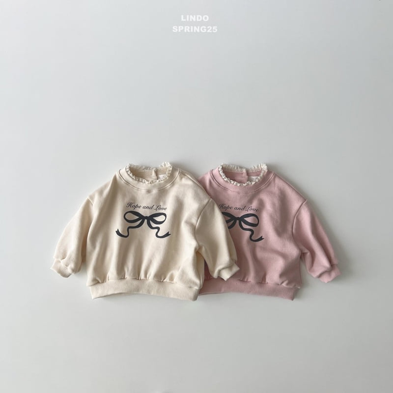 Lindo - Korean Children Fashion - #toddlerclothing - Love Ribbon Sweatshirts - 8