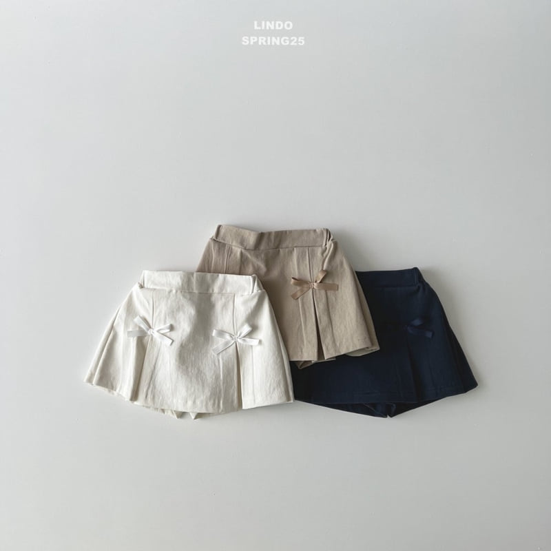 Lindo - Korean Children Fashion - #toddlerclothing - Line Ribbon Skirt Pants - 7