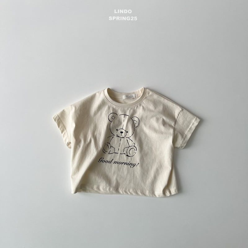 Lindo - Korean Children Fashion - #toddlerclothing - Morning Bear Short Sleeve Tee - 3