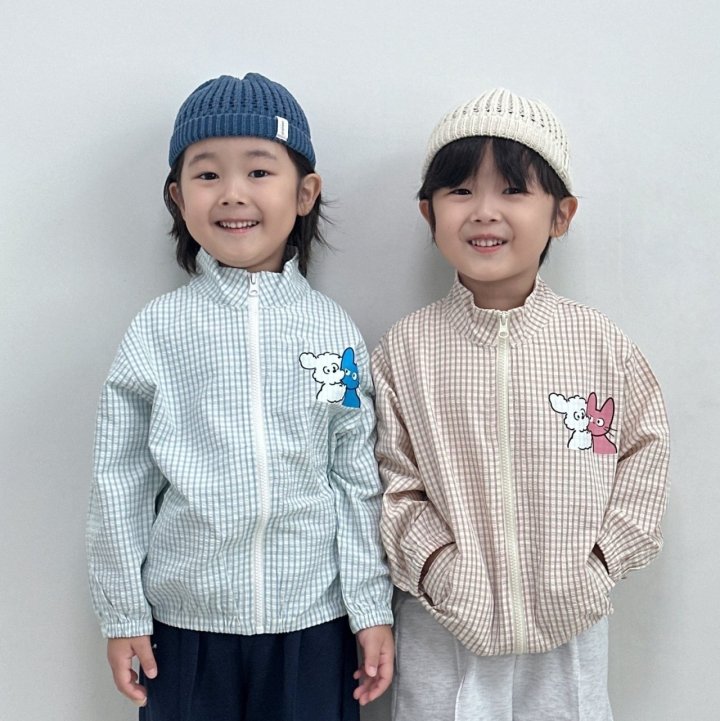 Little Rabbit - Korean Children Fashion - #childofig - Check Pattern Jumper