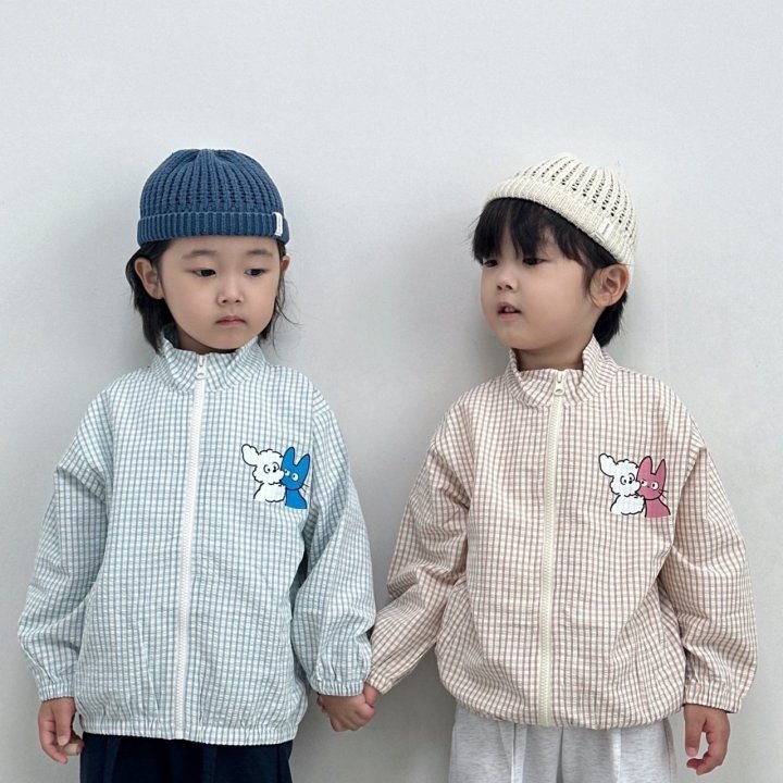 Little Rabbit - Korean Children Fashion - #childrensboutique - Check Pattern Jumper - 2