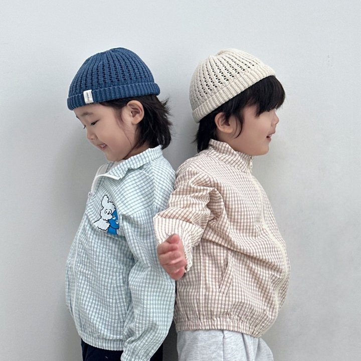 Little Rabbit - Korean Children Fashion - #designkidswear - Check Pattern Jumper - 3