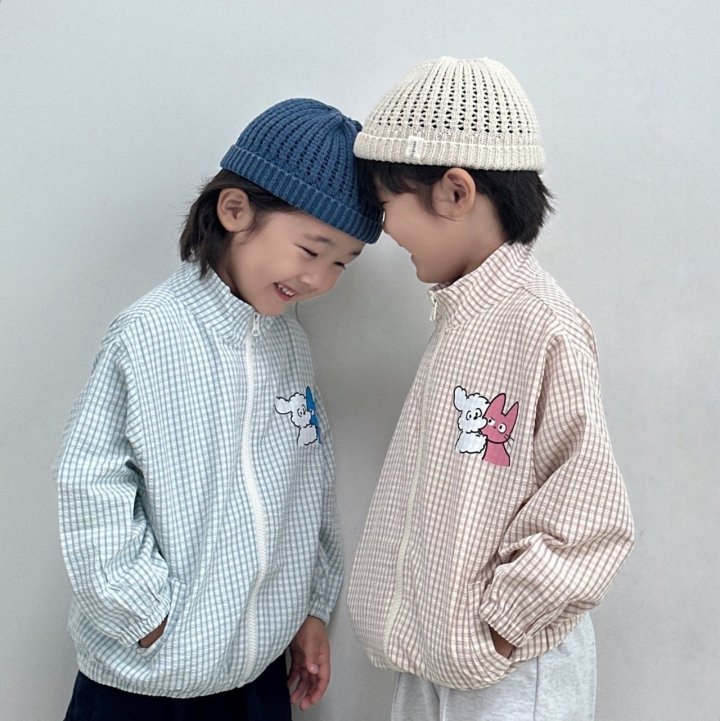 Little Rabbit - Korean Children Fashion - #designkidswear - Check Pattern Jumper - 4