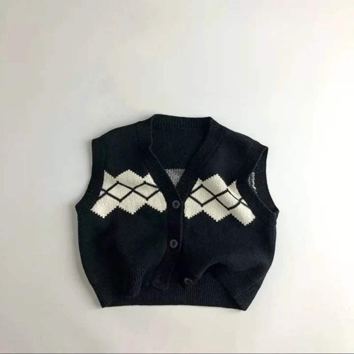 Little Rabbit - Korean Children Fashion - #minifashionista - Pattern Vest