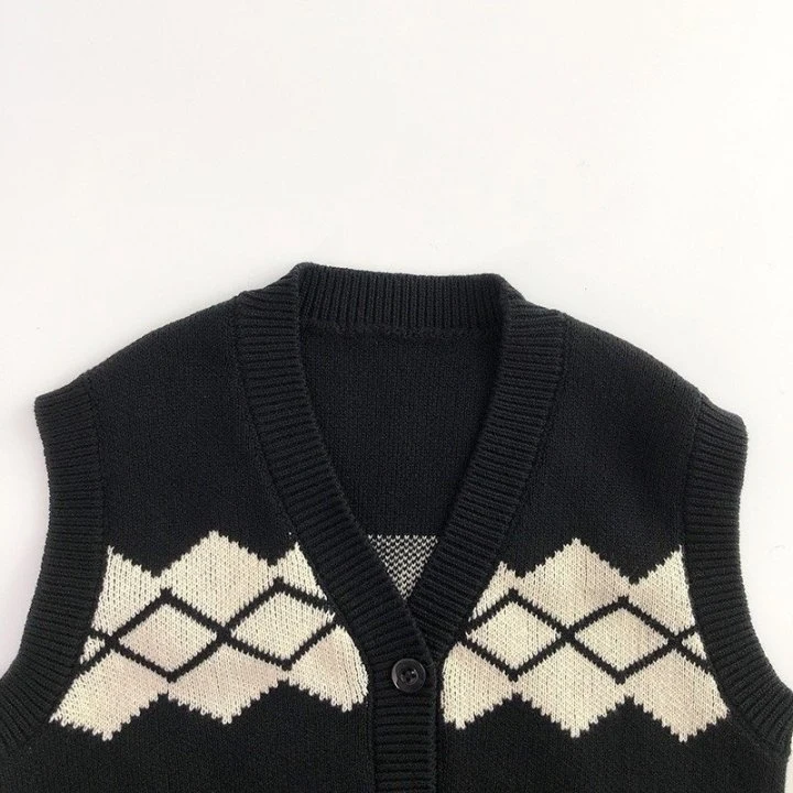 Little Rabbit - Korean Children Fashion - #prettylittlegirls - Pattern Vest - 2